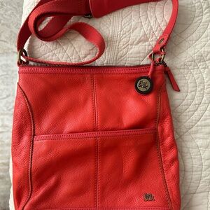 The Sak Vibrant Tomato Red Crossbody Bag